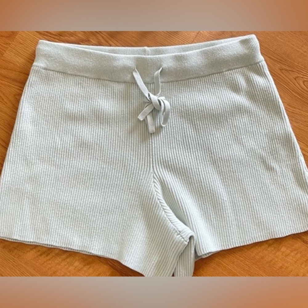 Abercrombie & Fitch Soft Ribbed Green Lounge Shorts Size L